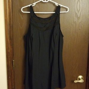 Plus size black swimsuit